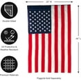 thumbnail image 3 of Evergreen American Flag Double Sided | Patriotic House Flags For Outside | Small American Flag Garden Size | Embroidered Stars and Stripes | USA Residential or Commercial, 3 of 4