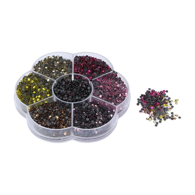 Hotfix Strass, Strass pour l'Artisanat Perles Rondes 10080Pcs Strass Irisés Robustes pour les Ordinateurs Portables S607-1, S607-2, 607-3