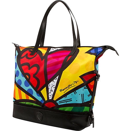 50014-6918-M Medium Britto Packaway Tote Handbag Purse, Britto New Day