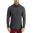 thumbnail image 2 of Tasso Elba Pull à Col Roulé Épais pour Hommes (Gris Foncé, XX-Large), 2 of 3