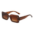 thumbnail image 1 of Gafas de conducción de moda Protección Verano Gafas al aire libre Gafas de sol rectangulares para mujeres Hombres para viajar Fiesta en la playa Marrón Yinane anteojos de mujer, 1 of 8