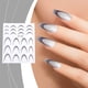thumbnail image 1 of Pegatinas para uñas para decoración de uñas, pegatinas para uñas para mujeres, pegatinas francesas con degradado, pegatinas de sonrisa en forma de media luna, arcos de líneas francesas finas, adornos, 1 of 5