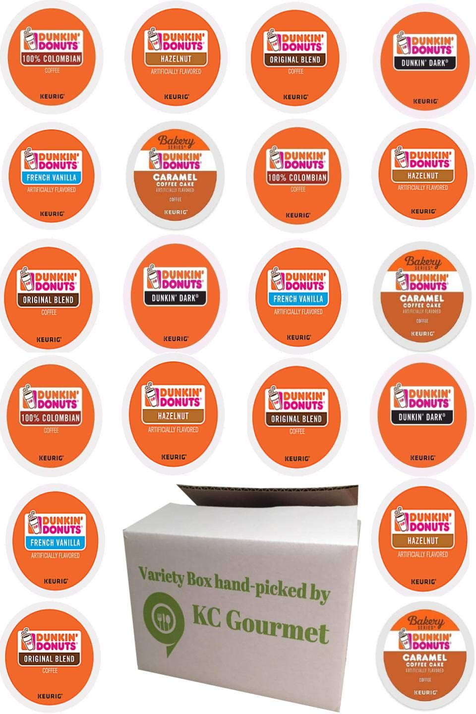 Variety pack of Dunkin Donuts Coffee K Cups for All Keurig K Cup