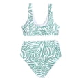 thumbnail image 4 of Traje de baño dividido para mujer a la moda, Bikini Sexy a rayas en la cintura Fridja  nalpqowj20562, 4 of 5