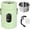 1200ml-Green, variant on Multifunctional Health Pot, 500W Portable Mini Electric Cooker with Ceramic Glaze Inner & Steamer, Small Slow Cooker with 12-Hour Reservation, for Porridge, Rice, Soup & Steaming (1200ml-Green)
