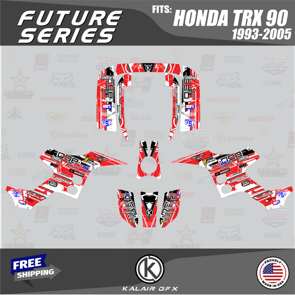 Kalair GFX Graphics Kit for Honda ATV TRX 90 (1993-2005) Future Series