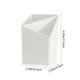 thumbnail image 3 of Clean Desk Pen Organizer 2 Compartment Plastic Storage Caddy For Office School And Home Supplies In White And Blue, 3 of 6