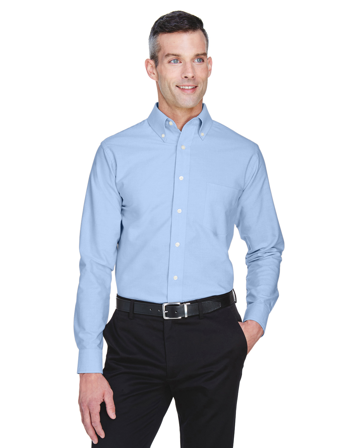 Ultraclub Woven Shirts Light Blue 3Xl 