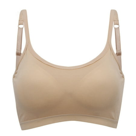 

Pretty Comy Sports Bras for Women Seamless Comfortable Yoga Bra with Spaghetti Strap