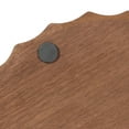 thumbnail image 6 of Kate and Laurel Lissi Decorative Round Tray with Wavy Design, 15 Inch Diameter, Walnut Brown, Mid-Century Modern Scalloped Circle Serving Tray for Coffee Table Ottoman, Dining Table, or Entryway Tray, 6 of 8