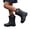 P153 Black, variant on Tfken Boys Girls Casual Rainboots Outdoor Play Water Shoes Mid-Calf Rain Boot Outerwear Lightweight Solid Color Fashion Cute Children Booties Footwear Size 2-2.5 Years Black
