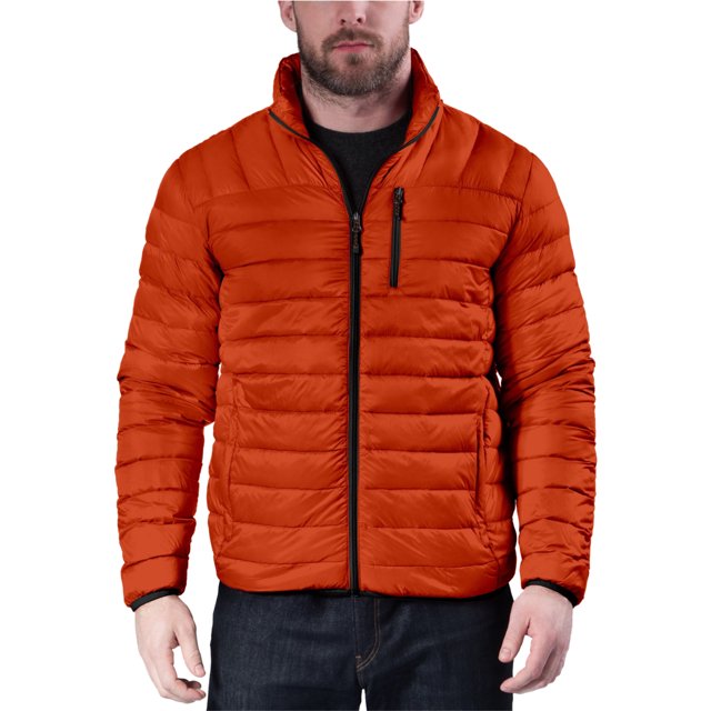 Hawke & Co. Chaqueta acolchada de rendimiento para hombre, naranja, XLT