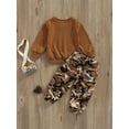 thumbnail image 5 of Toddler Girls Clothes 2T 3T 4T 5T Fall Outfits Baby Pullover Sweatshirt  Camouflage Pants Set Kids Winter 2Pcs Sweatsuit, 5 of 10