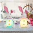 thumbnail image 5 of 2Pcs Easter Bunny Decorations Easter Gnomes, LED Easter Decor, 5 of 5
