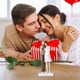 thumbnail image 4 of Adorno decorativo con escena de pareja bajo paraguas para San Valentín, figura de resina con escena romántica para el hogar y la boda, centro de mesa, decoración del hogar, decoración de la habitación, 4 of 6