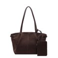 thumbnail image 1 of Bolso Mano Hombro Mujer Gamuza Con Bolsillo Interior Tipo Cartera para Viajes, 1 of 9