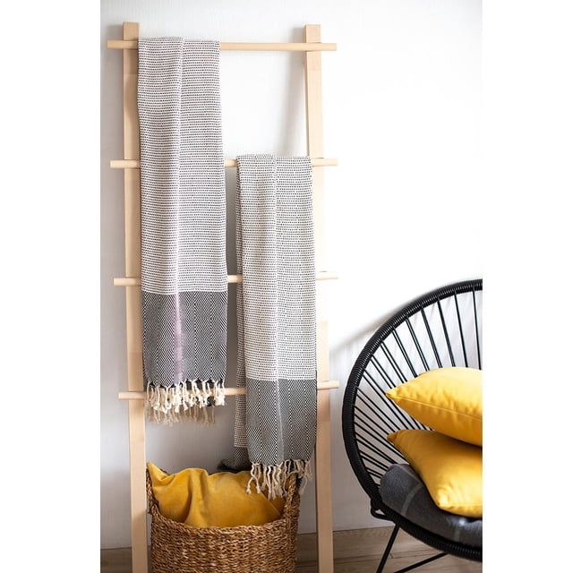 Couvertures Jetées Tissées à la Main en Coton Turc 100 % (Ensemble de 2)