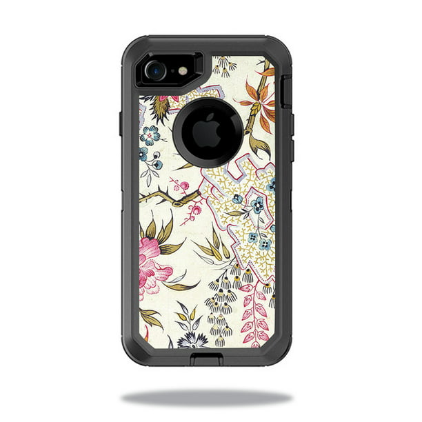 Skin Decal Wrap for OtterBox Defender iPhone 8 sticker Floral Design ...