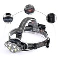 thumbnail image 2 of Linterna frontal recargable para acampar, superbrillante, 7 LED, 40000 lúmenes, 8 modos de iluminación, impermeable, para pesca, carrera, senderismo, diadema cómoda, luz de seguridad roja, batería de, 2 of 5