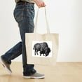 thumbnail image 5 of CafePress - Vintage Bison Tote Bag - Unisex Canvas Tote Bag, Beige, 1-Piece, 5 of 8