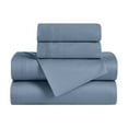 thumbnail image 2 of Superior 4-Piece 650 Thread Count Egyptian Cotton Sheet Set, King, Baby Blue, 2 of 8