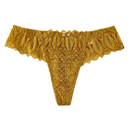 ShomPort Lace Thongs for Women Cute Soft High Cut Bikini Panties Low Waist Seamless Underwear