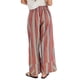 thumbnail image 2 of Pantalones de Rayas para Mujer, Cintura Alta, Pierna , Algodón y , Moda Playera, Cintura Elástica, Pantalones Casuales Sueltos. Rosa S, 2 of 5