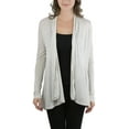 thumbnail image 3 of ToBeInStyle Women's Long Sleeve Fly Away Open Cardigan, 3 of 7