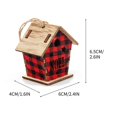 thumbnail image 3 of Christmas Decorations Christmas Decoration Magenta House Wooden House Pendants Small Ornaments Christmas Tree Decoration House Modeling Wooden Pendants Christmas Crafts, 3 of 3