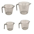 thumbnail image 1 of Abbracc 4 Pieces Measuring Cups Measure Jugs Lightweight coffee milk Transparent set B, 1 of 9