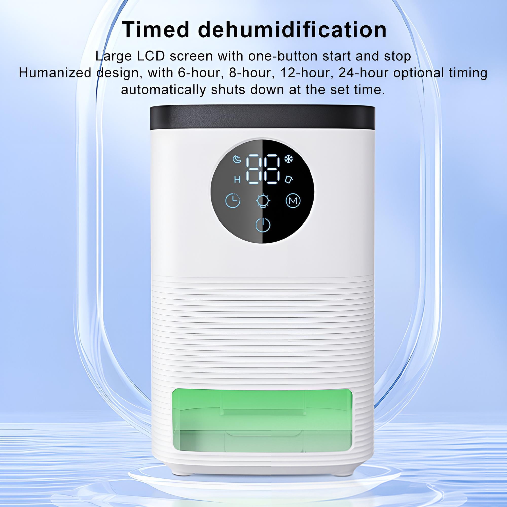 INSMART 50OZ Smart Dehumidifier for Home - Ultra-Quiet Sleep Mode, Touchscreen Control, 2-Speed & Auto Shut off, Frost Protection - Covers 900 Sq.ft (Bedroom, Bathroom, Basement)