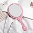 thumbnail image 4 of Hand Mirror Vintage Handheld Mirror With Handle Vanity Makeup Mirror Travel Mirrors (oval), 4 of 5