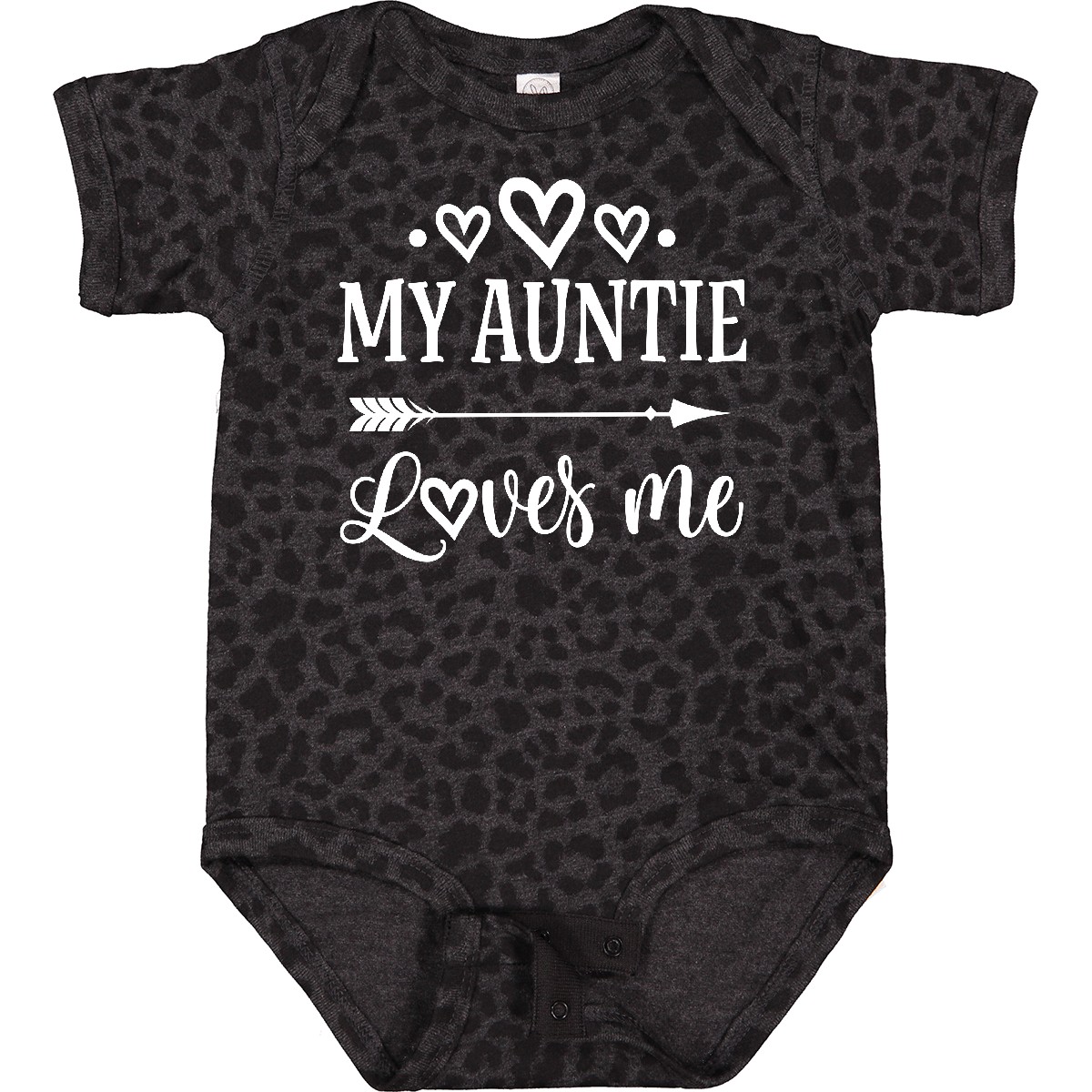 Inktastic Auntie Loves Me Baby Clothes Boys or Girls Baby Bodysuit