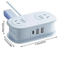 thumbnail image 3 of BotaniNest Five In One Power Strip With USB Ports，Extension Cord Surge Protector Power Strip，Portable For Travel USB Smart Charging Meeting The Needs Of Various Devices, 3 of 7