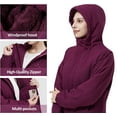 thumbnail image 5 of CAMEL Women's Ski Jacket Waterproof Winter Coat Windbreaker Fleece Inner Snow Hiking Purple XXL, 5 of 8