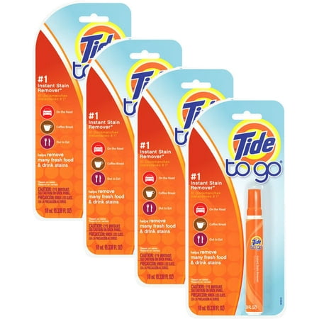 (4 Pack) Tide To Go Instant Stain Remover, 1