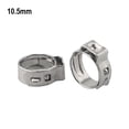 thumbnail image 1 of Bgsha 25pcs Stainless Steel Hose Clamps Single Ear Stepless for Sealing Various Hoses, 1 of 8