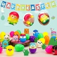 thumbnail image 2 of Paquete de 20 huevos de Pascua precargados con juguetes de animales blandos, 2 of 7