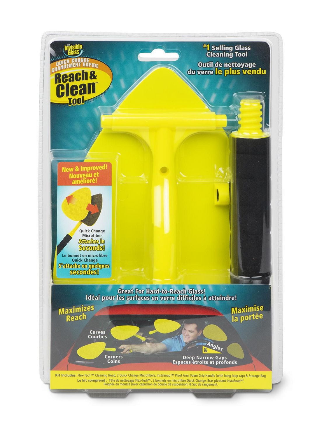 INVISIBLE GLASS Reach & Clean Tool, Quick Change Reach&Clean Tool