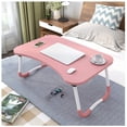 thumbnail image 2 of Foldable Multifunctional Laptop Desk with Storage Drawer, Tablet/Phone Slot & Cup Holder - Ideal for Bed, Sofa Use as Breakfast Table, Gaming Desk or Study Station, Space-Saving Design with Stable, 2 of 5