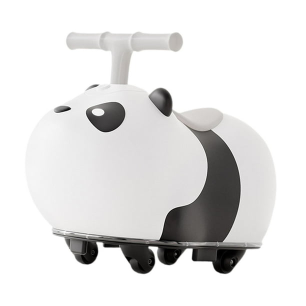 Juguetes para bebés, coche para montar, para niños de 2 a 5 años, juguete de fiesta panda blanco