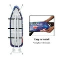 thumbnail image 4 of HELLHERO Standard Size 15x54 Inch Ironing Board Cover Turtles Print Iron Cover for Ironing Board Stain & Scorch Resistant Easy to Install Remove, 4 of 5
