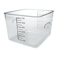 thumbnail image 2 of Spacesaver Square Containers, 12 Qt, 10 1/2 X 11.3 X 7 3/4, Clear, 2 of 2