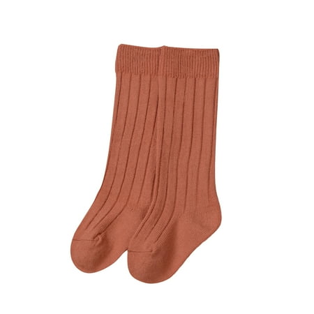 

hirigin Baby Thermal Socks Monochrome Foot Protection Knee Protection Stockings