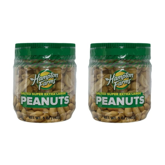 Hampton Farms Salted Peanuts, 5 oz Jar – USA-Grown Gourmet Nuts