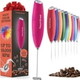thumbnail image 1 of Powerful Handheld Milk Frother, Mini Milk Foamer, Battery Operated (Not included) Stainless Steel Drink Mixer for Coffee, Lattes, Cappuccino, Frappe, Matcha, Hot Chocolate., 1 of 5