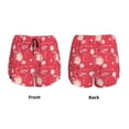 thumbnail image 5 of Lsque Hello Summer Flamingo Printed Women's Running Shorts with Liner Pockets,Elastic Quick Dry Workout Athletic Gym Yoga Shorts,Womens High Waist Shorts-Large, 5 of 9