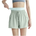 thumbnail image 1 of Besolor Womens High Waisted Athletic Shorts Workout Gym Running Shorts Activewear with Pockets Drawstring, 1 of 4
