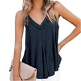 thumbnail image 2 of Yigetop Women's Tees and Tanks Womens Tank Tops 2026 Spring Summer Vacation Outfits Basic Tee Loose Fit Summer Tops for Women Blue L, 2 of 7