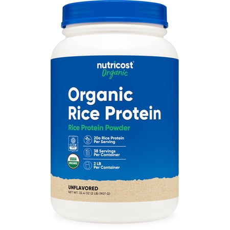 Nutricost Organic Rice Protein Powder (2 LB) - Gluten-Free, Non-GMO